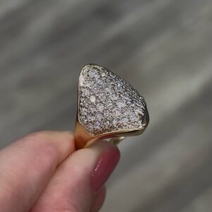 Pave Natural Diamond Ring